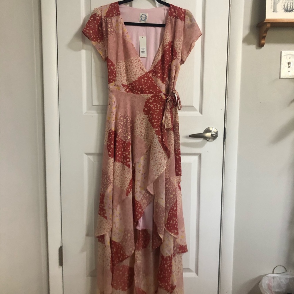 Francesca’s Wrap Maxi Dress